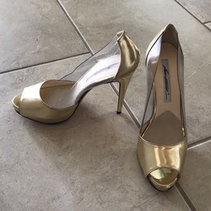 Brian Atwood good metallic pumps Sz 37.5
